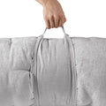 Poly Chenille Lounge Floor Pillow Cushion Grey Polyester
