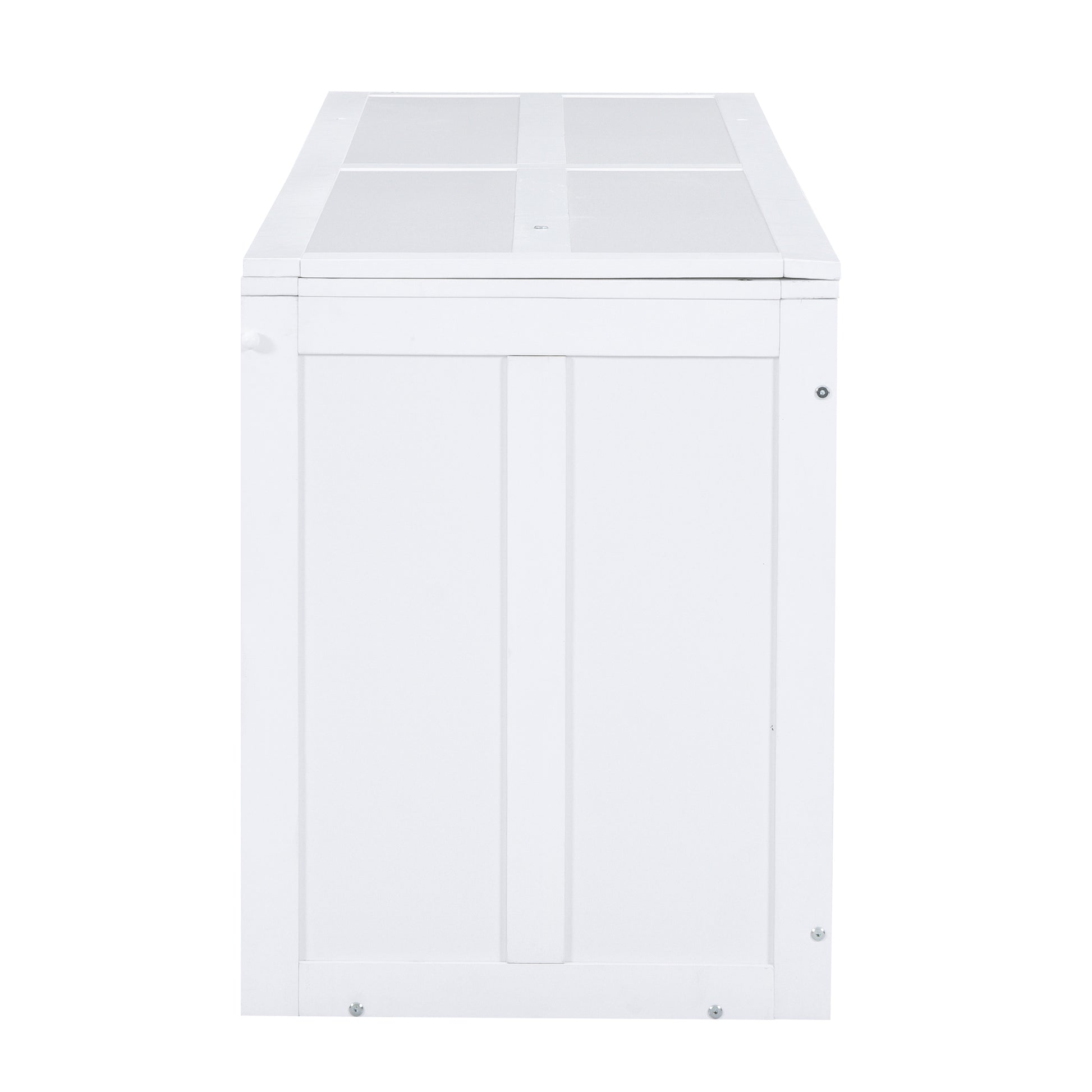 Queen Size Murphy Bed With Rotable Desk, White Box Spring Not Required Queen White Wood Bedroom Pine Bed Frame Solid Wood Mdf