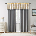 Embroidered Window Valance Yellow 50X18