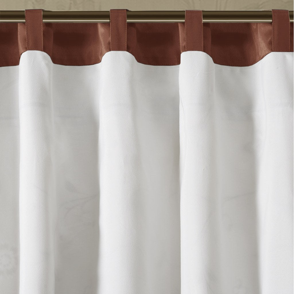 Embroidered Window Valance Spice 50X18" Multicolor Polyester
