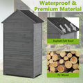 Outdoor Storage Cabinet, Garden Wood Tool Shed, Outside Wooden Shed Closet With Shelves And Latch For Yard 39.56