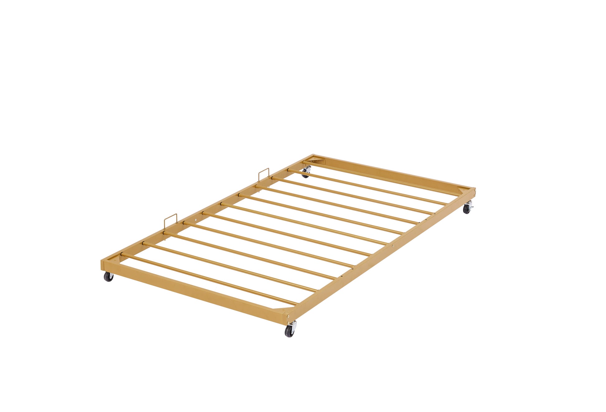 Daybed, Sofa Bed Metal Framed With Trundle Twin Size, Golden, 77'' L X 40.6'' W X 14.5''H Twin Golden Steel