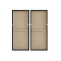 2 Piece Canvas Wall Art Set Black Mdf