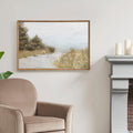 Abstract Landscape Framed Canvas Wall Art Multi Mdf