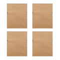 4 Piece Botanical Illustration Framed Canvas Wall Art Set Green Mdf