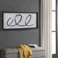 Framed Glass Wall Art Black Mdf
