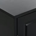 Sleek And Modern Shoe Cabinet With Adjustable Shelves, Minimalist Shoe Storage Organizer With Sturdy Top Surface, Space Saving Design Side Board For Various Sizes Of Items, Black Square 3 4 Spaces