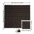 Patio Interlocking Deck Tiles, 12