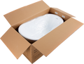 Sparkling White Acrylic Freestanding Soaking Bathtub With Chrome Overflow And Drain, Cupc Certified 67*31.5 Gloss White Fiberglass Acrylic