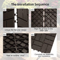 Patio Interlocking Deck Tiles, 12