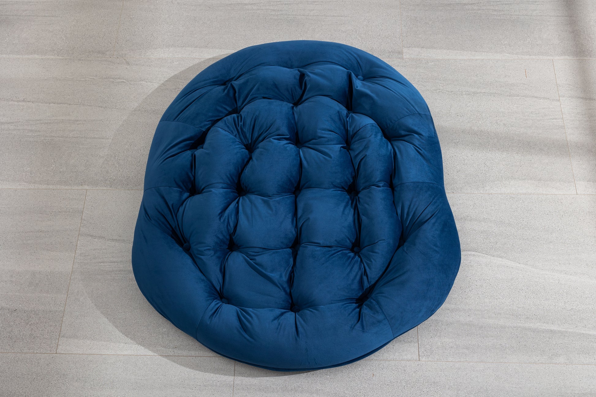 Outdoor Rattan Rocking Chair,Padded Cushion Rocker Recliner Chair Outdoor For Front Porch, Living Room, Patio, Garden, Navy Blue Navy Blue Cotton Steel