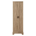 Storage Cabinet With Two Doors For Bathroom, Office, Adjustable Shelf, Mdf Board, Brown Brown Mdf