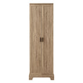 Storage Cabinet With Two Doors For Bathroom, Office, Adjustable Shelf, Mdf Board, Brown Old Sku:Wf302824Aad Brown Mdf