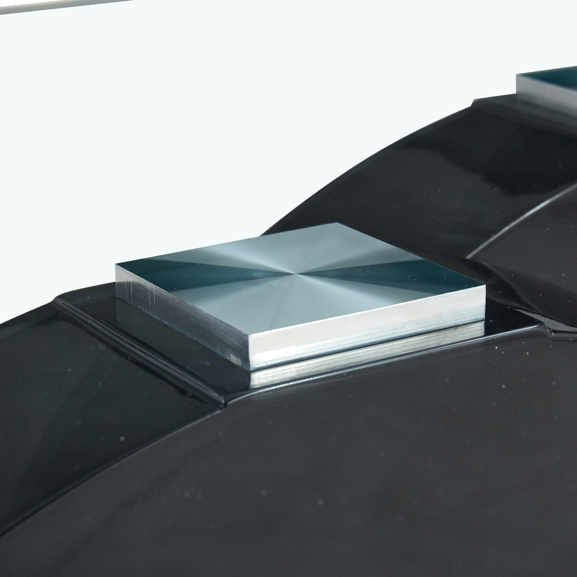 Large Modern Minimalist Rectangular Glass Dining Table For 6 8 With 0.39" Tempered Glass Tabletop And Mdf Oc Shaped Bracket And Metal Base,For Kitchen Dining Living Meeting Room Banquet Hall F Oc Black Glass