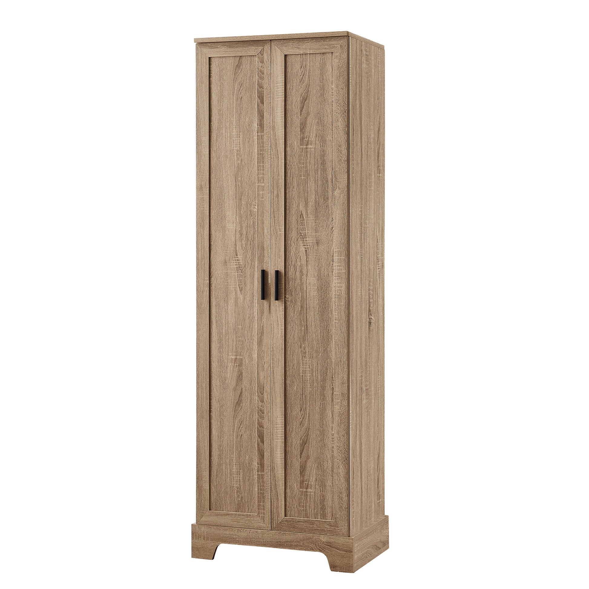 Storage Cabinet With Two Doors For Bathroom, Office, Adjustable Shelf, Mdf Board, Brown Old Sku:Wf302824Aad Brown Mdf