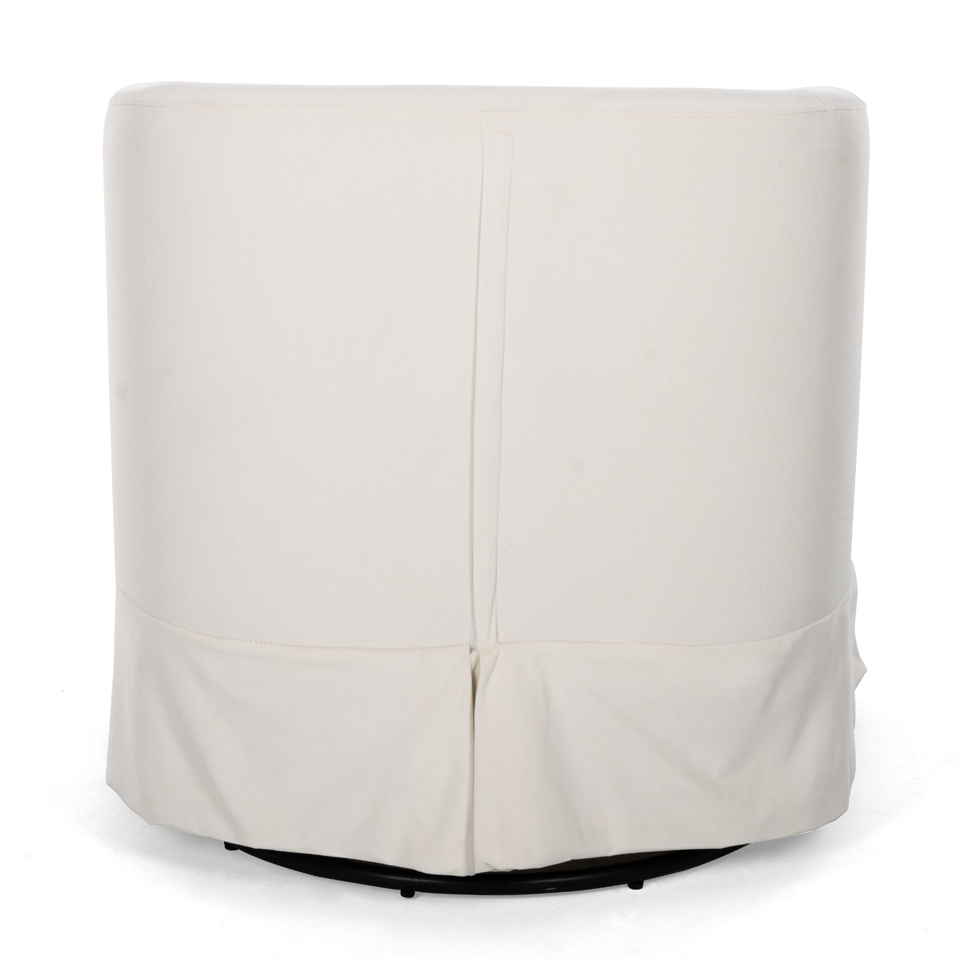 27.36" Wide Swivel Chair White Polyester