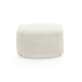 Ottoman For Modular Sofa Beige Foam