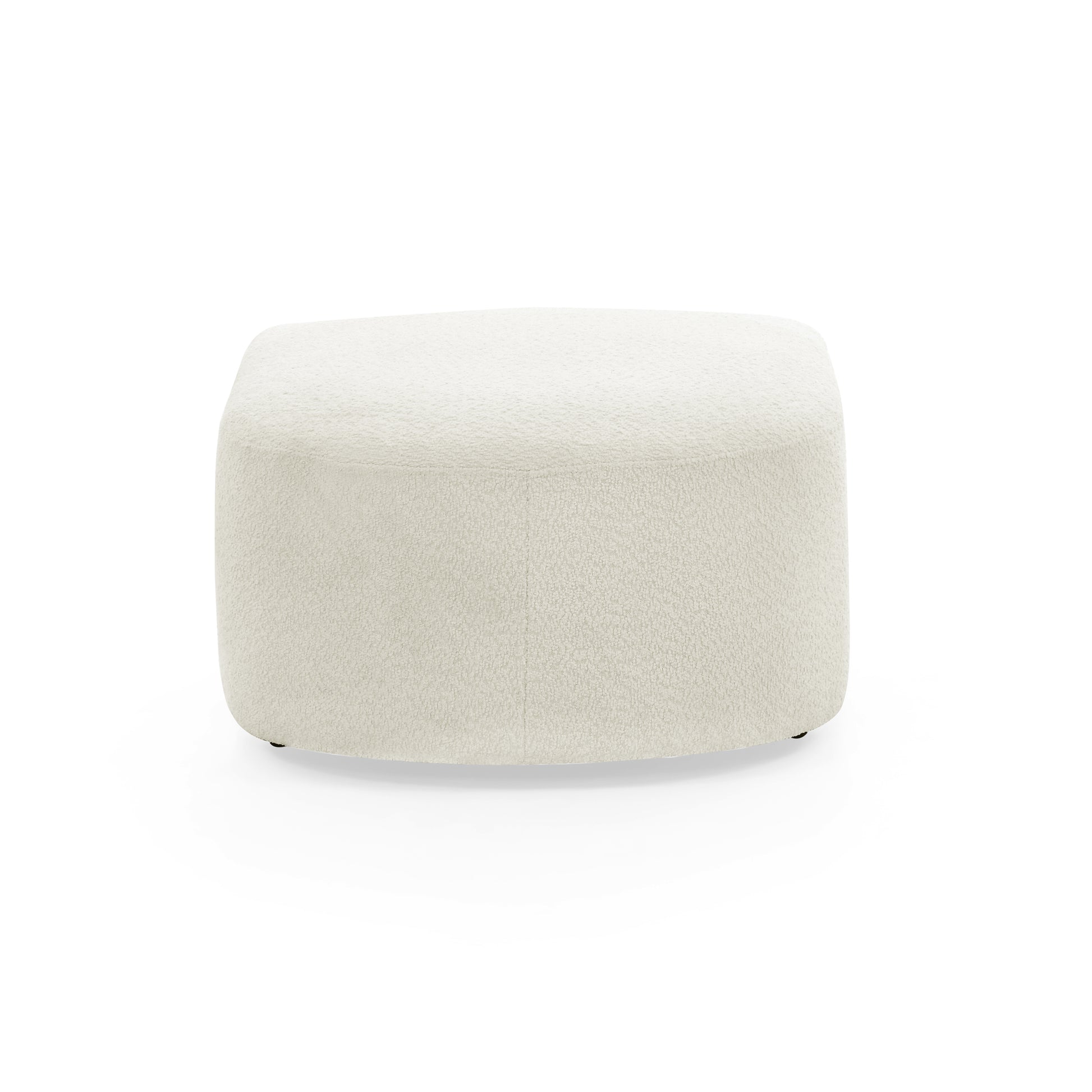 Ottoman For Modular Sofa Beige Foam