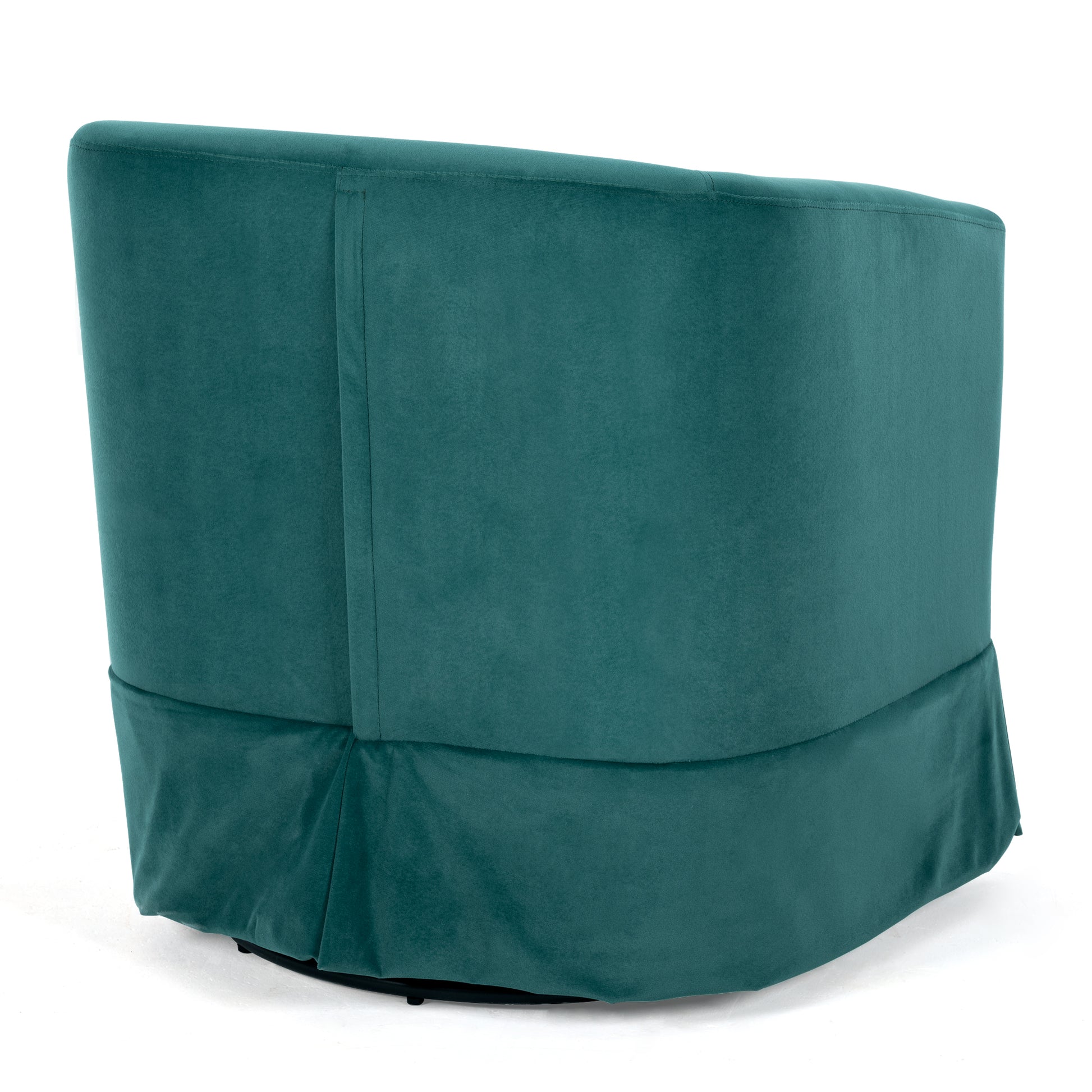 27.36" Wide Swivel Chair Green Polyester