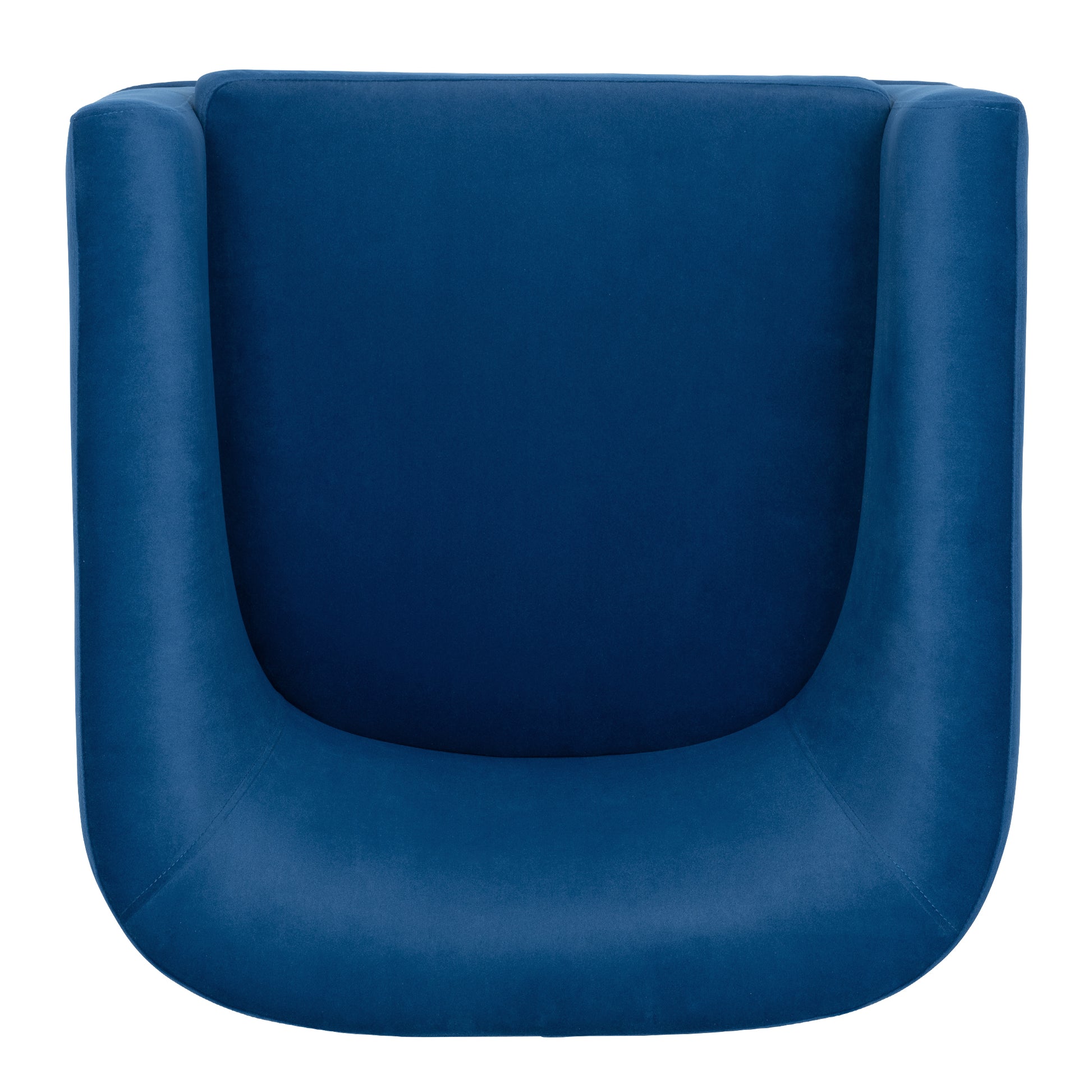 27.36" Wide Swivel Chair Blue Polyester