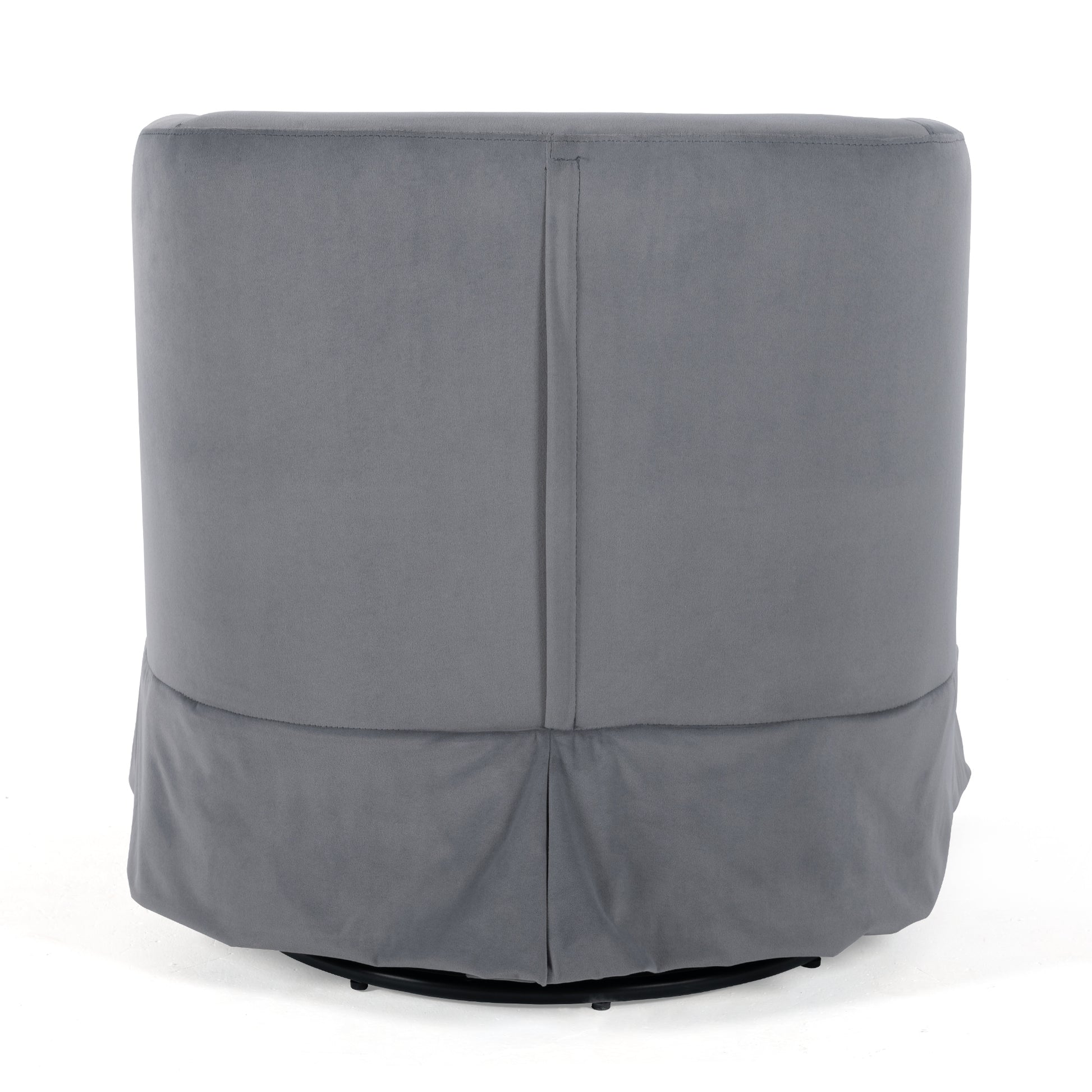 27.36" Wide Swivel Chair Gray Polyester