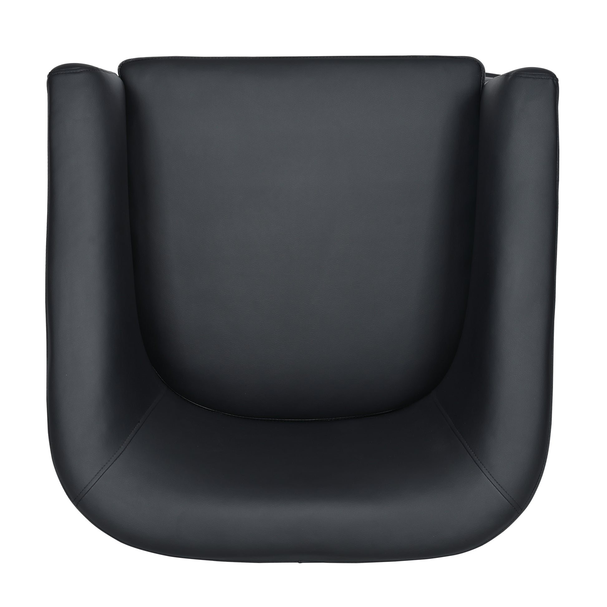 27.36" Wide Swivel Chair Black Pu Pu