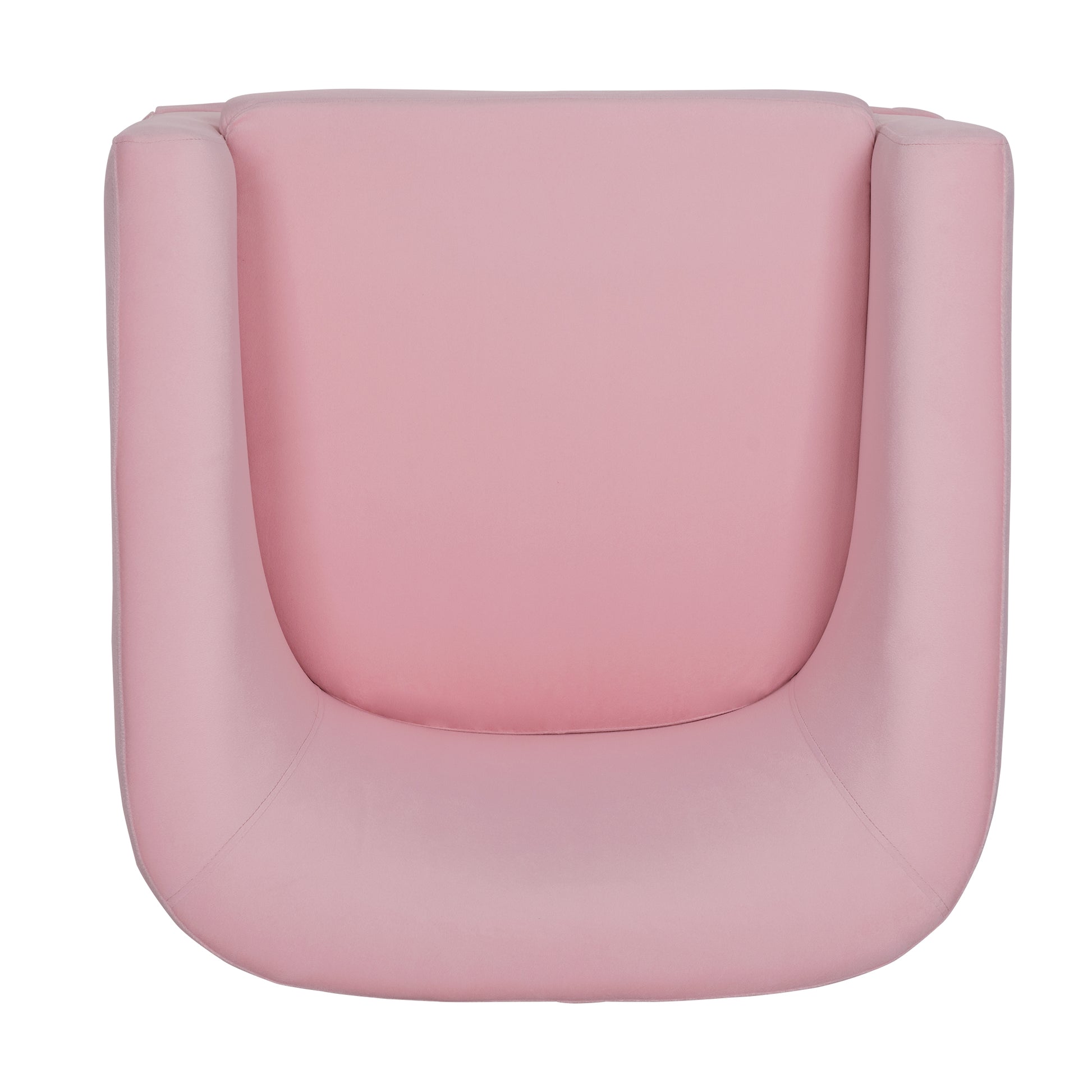 27.36" Wide Swivel Chair Pink Polyester