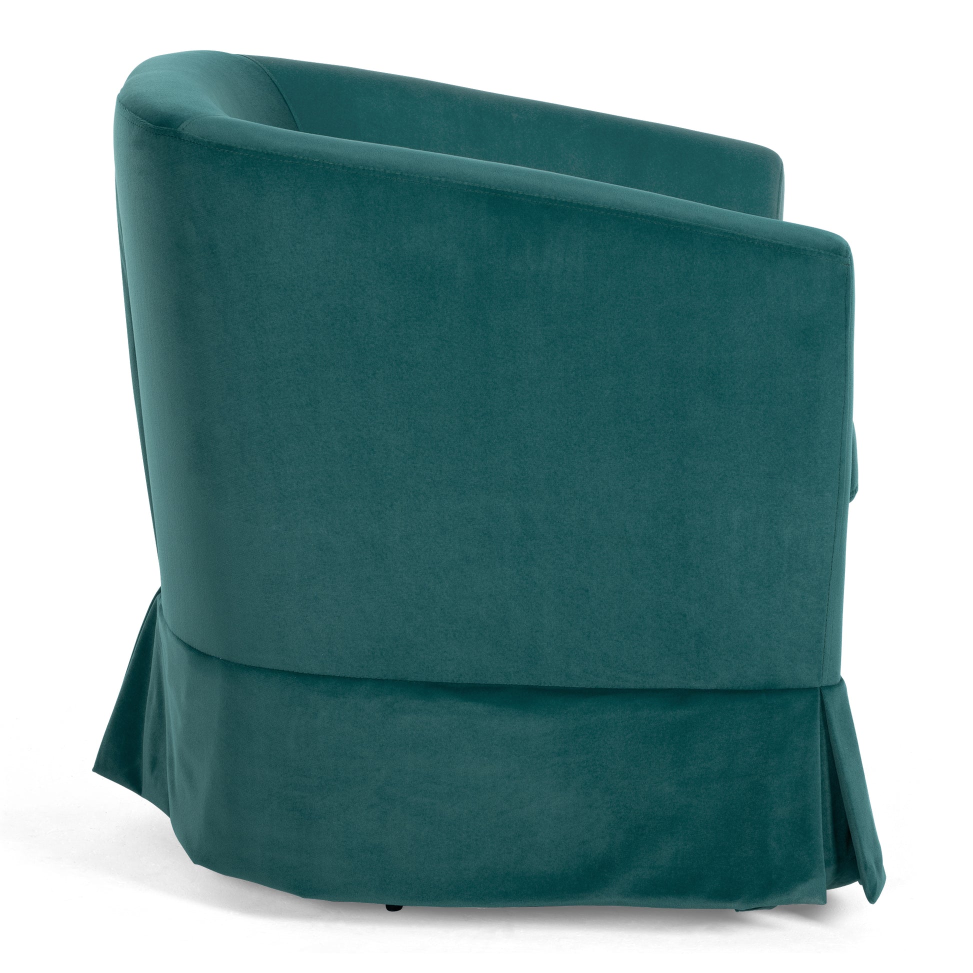 27.36" Wide Swivel Chair Green Polyester