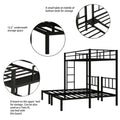 Twin Over Twin & Twin Bunk Beds For 3, Twin Xl Over Twin & Twin Bunk Bed Metal Triple Bunk Bed, Black Pre Sale Date: June 10Th Black Metal