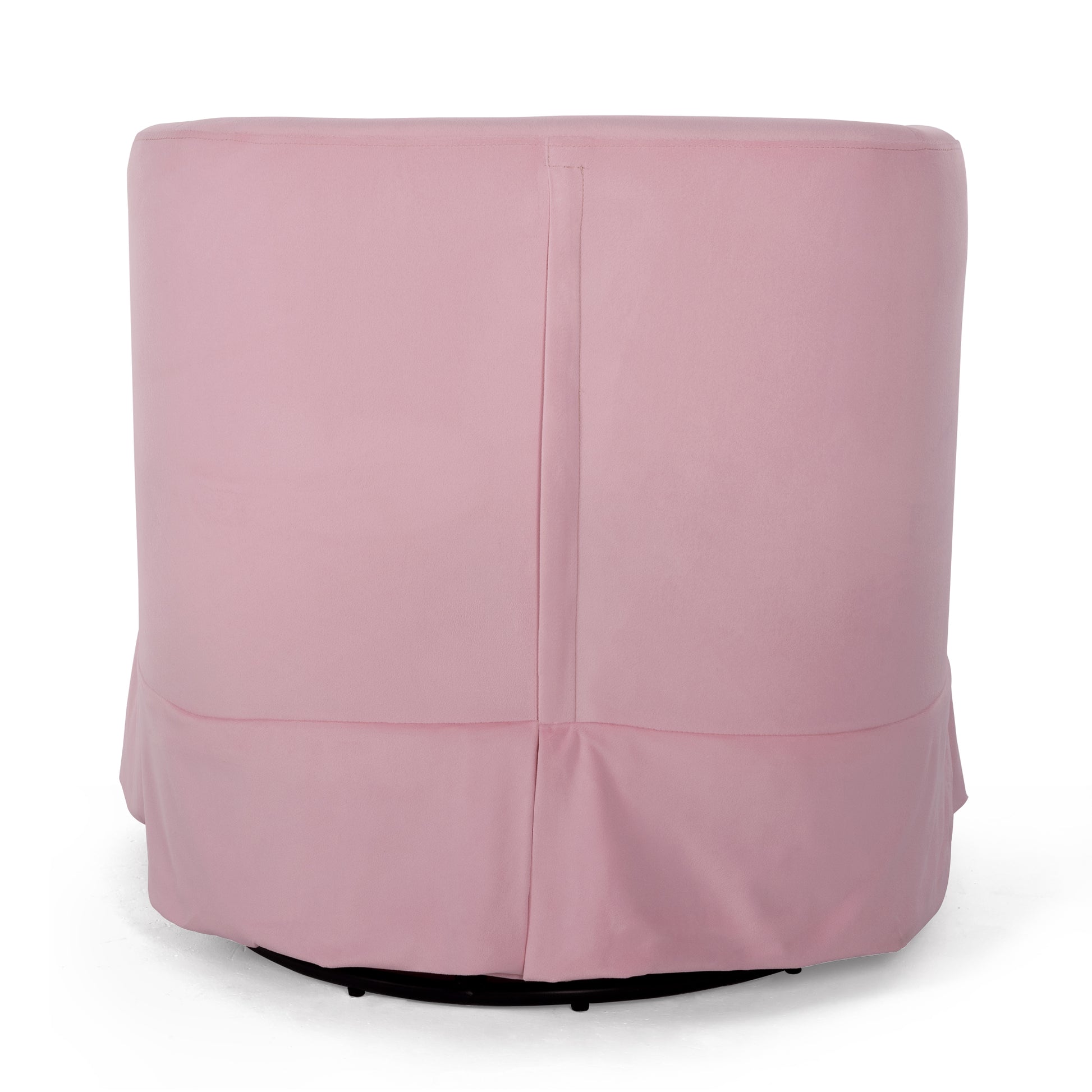 27.36" Wide Swivel Chair Pink Polyester