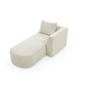 Right Side Chaise For Modular Sofa Beige Foam