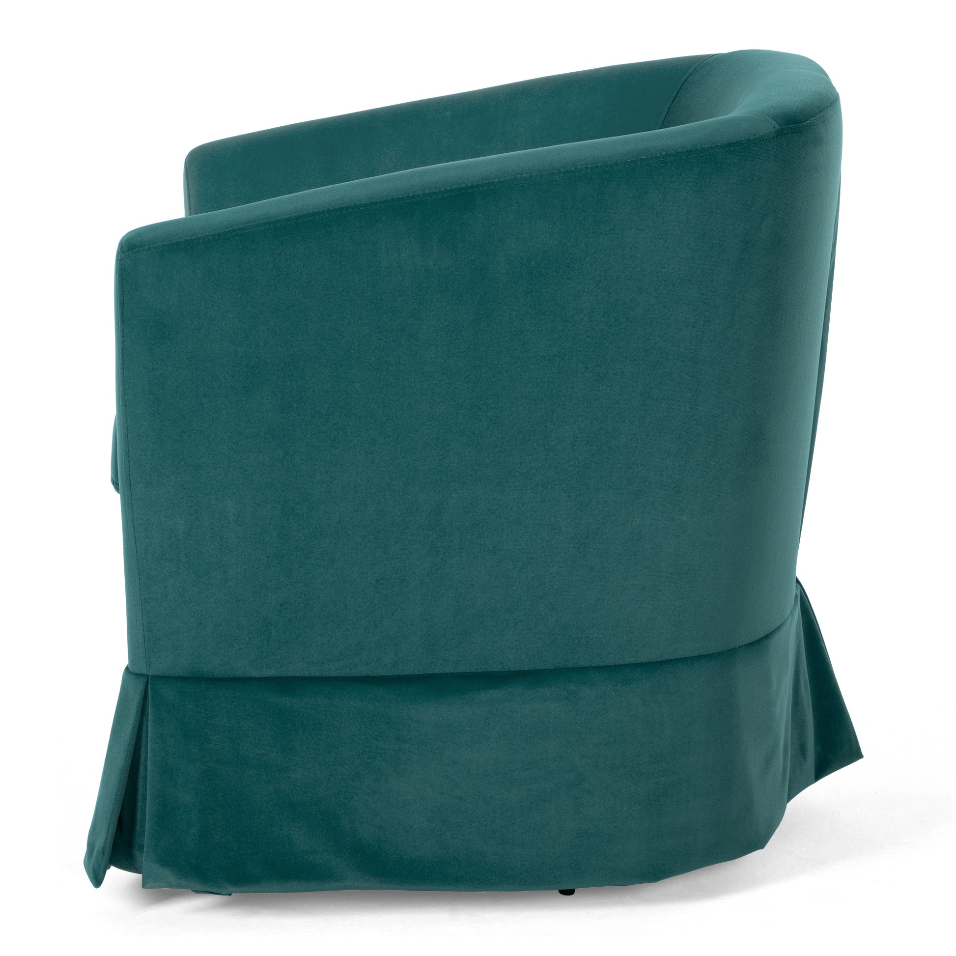 27.36" Wide Swivel Chair Green Polyester