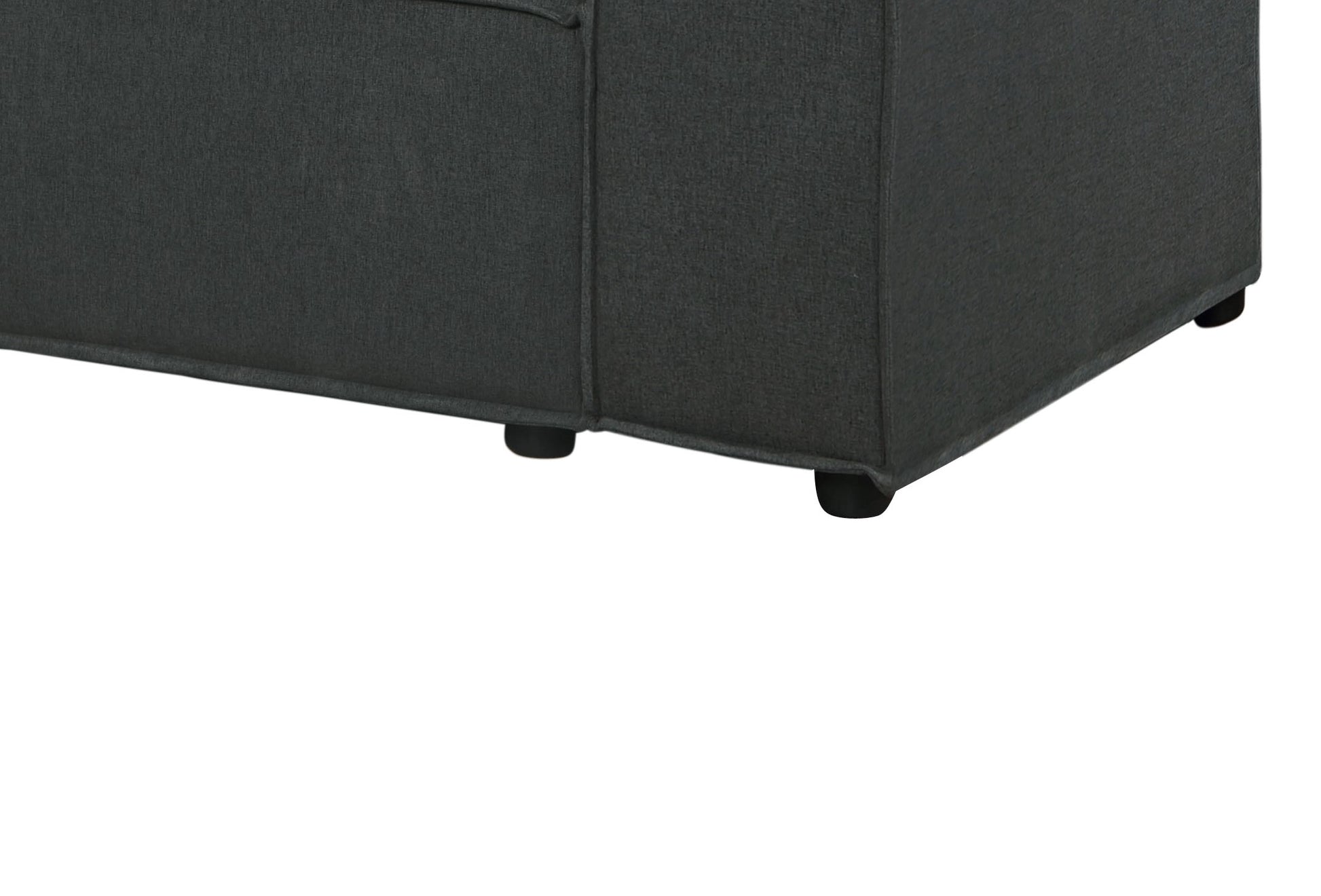 Elson 76" Loveseat In Dark Gray Linen Dark Gray Linen