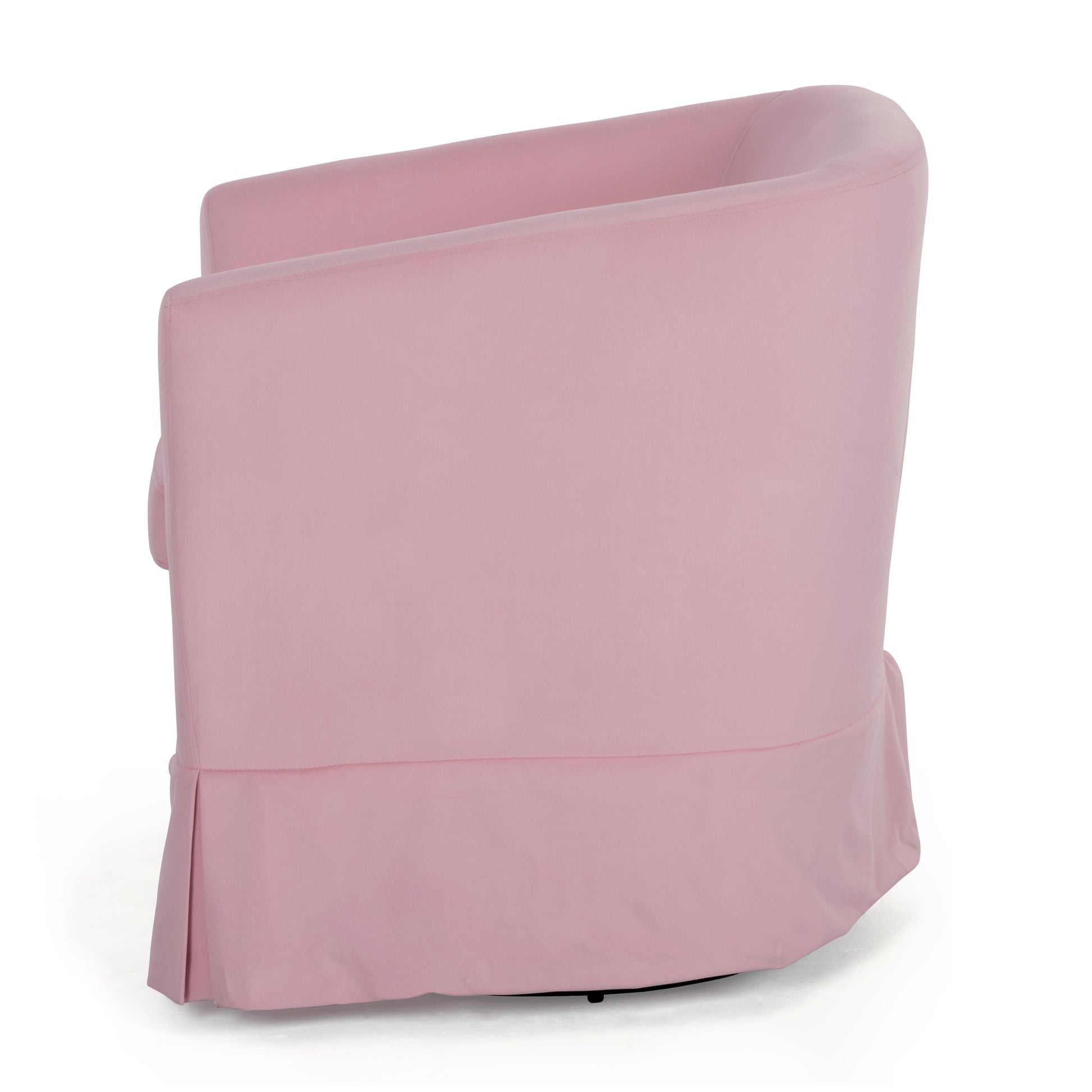 27.36" Wide Swivel Chair Pink Polyester