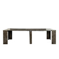 Multifunctional Extendable Console Table Marble Mdf
