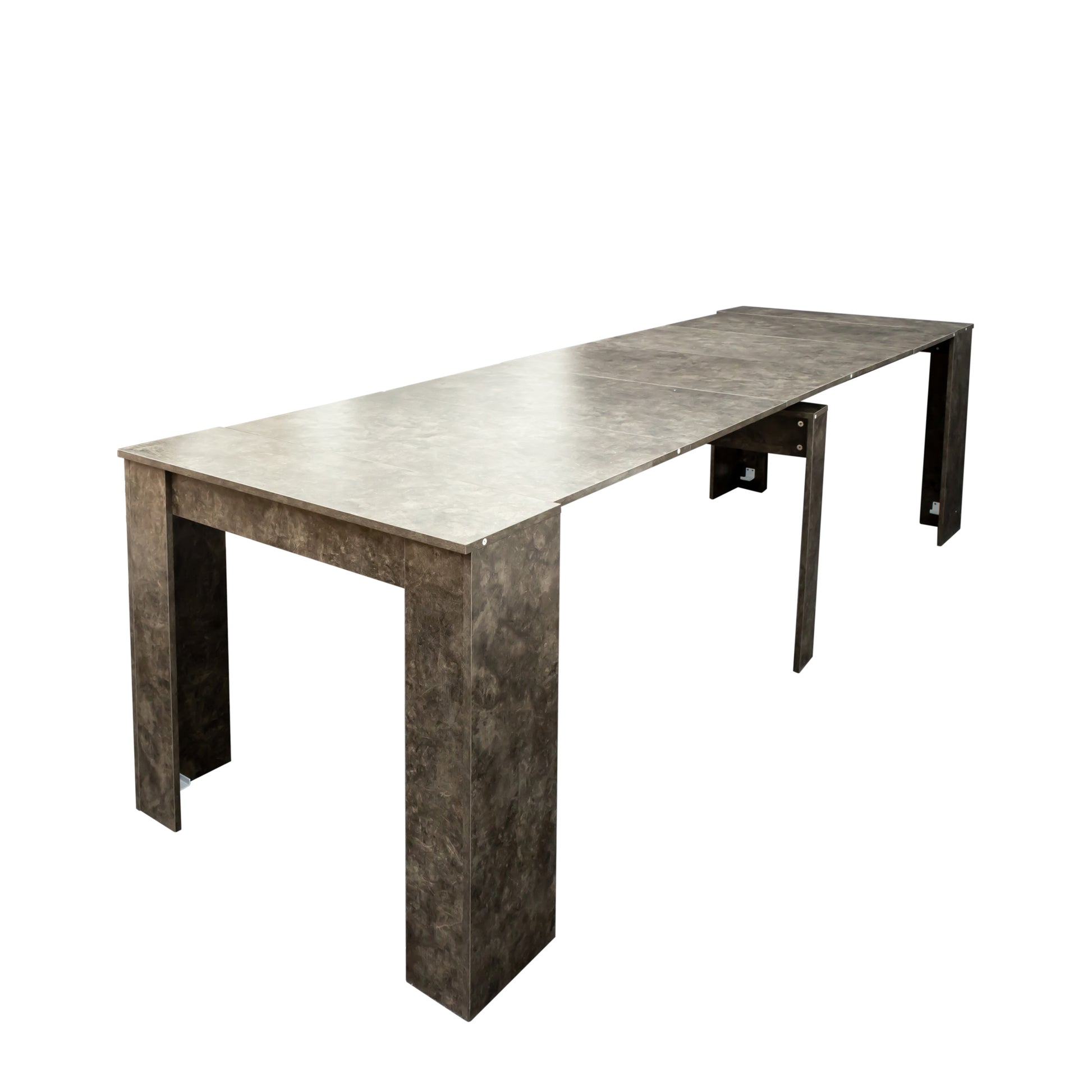 Multifunctional Extendable Console Table Marble Mdf