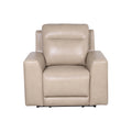 Updated Leather Power Reclining Group Top Grain Leather, Dual Power Footrest And Articulating Headrest Stylish And Comfortable Tan Foam Leather