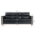 Comfortable Solid Wood Three Seater Sofa Soft Cushions, Durable And Long Lasting,79.5