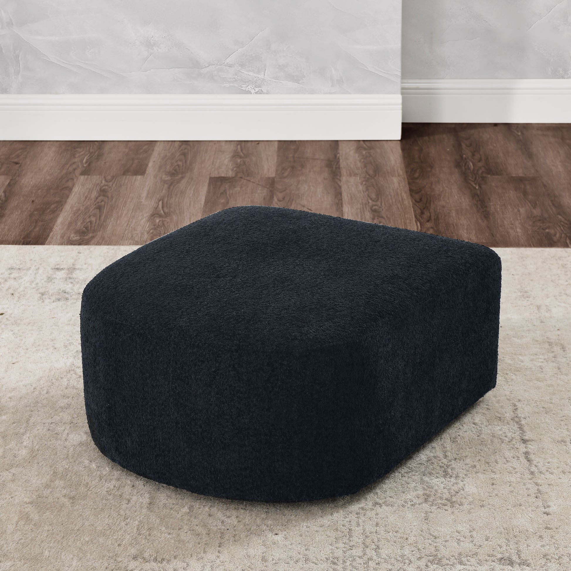 Ottoman For Modular Sofa Black Foam