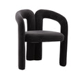 Coolmore Contemporary Designed Velvet Fabric Upholstered Accent Dining Chair Barrel Side Chairs Kitchen Armchair For Living Room Set Of 2 Black Velvet Black Foam Velvet