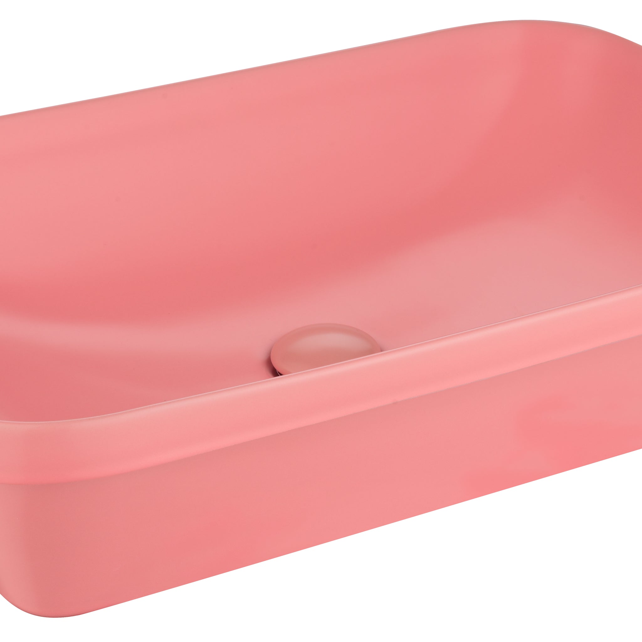 Above Counter Bathroom Sink Art Basi Ceramic Self Rimming Sink Oval Ceramic Self Rimming Sinkceramic Sinkmade Of High Quality Ceramicself Rimming Sink Applicationceramic Vanity Basin Pink Chrome