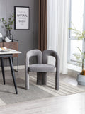 Coolmore Contemporary Designed Velvet Fabric Upholstered Accent Dining Chair Barrel Side Chairs Kitchen Armchair For Living Room Set Of 2 Gray Velvet Gray Foam Velvet