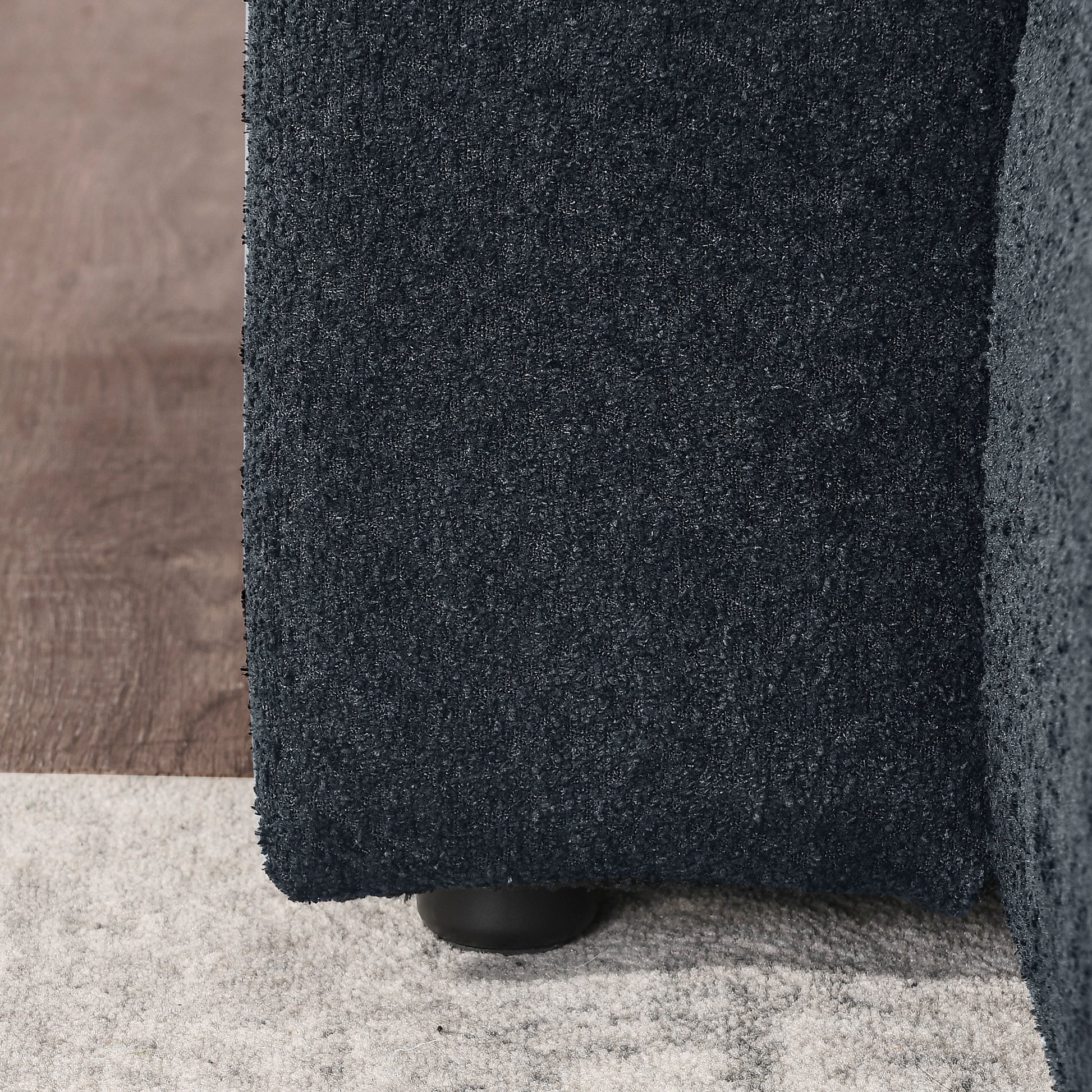 Ottoman For Modular Sofa Black Foam