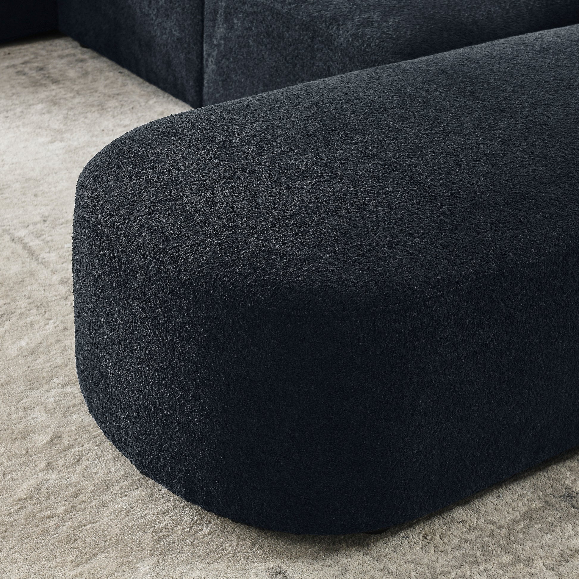 Left Chaise For Modluar Sofa Black Foam