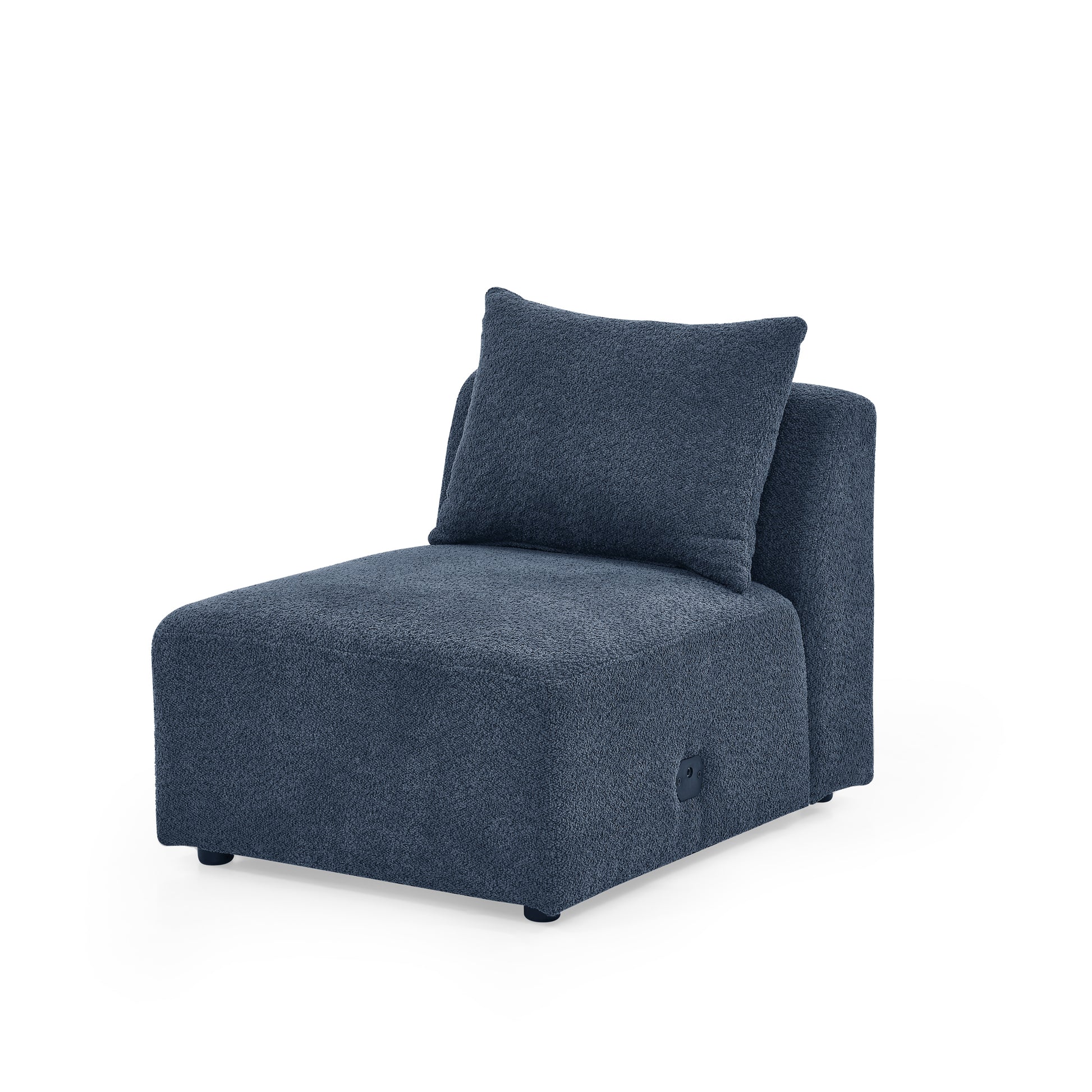 Single Chair For Modular Sofa Navy Foam