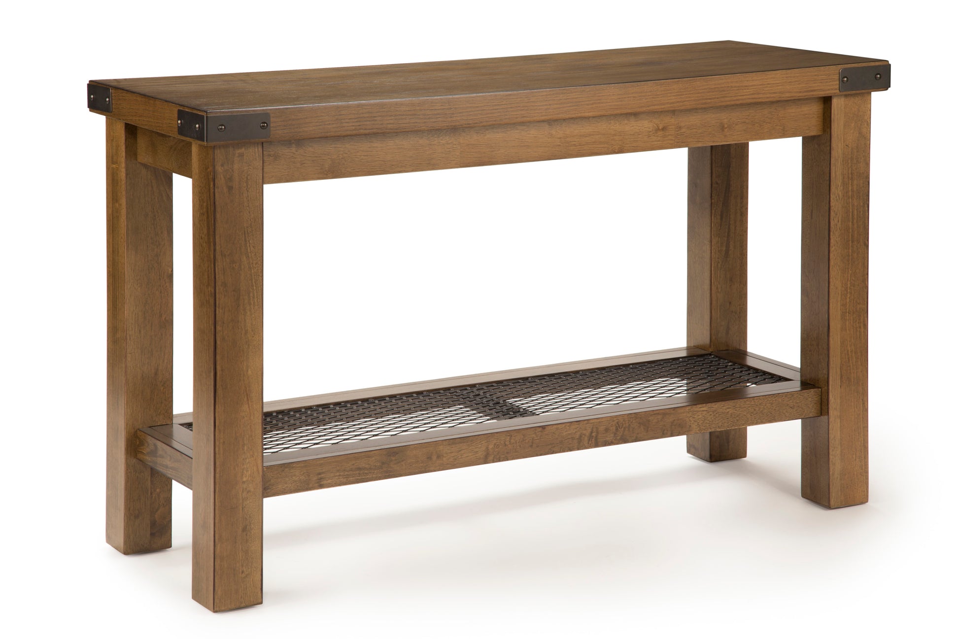 Hailee Sofa Table Oak Solid Wood Mdf
