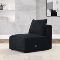 Single Chair For Modular Sofa Black Foam