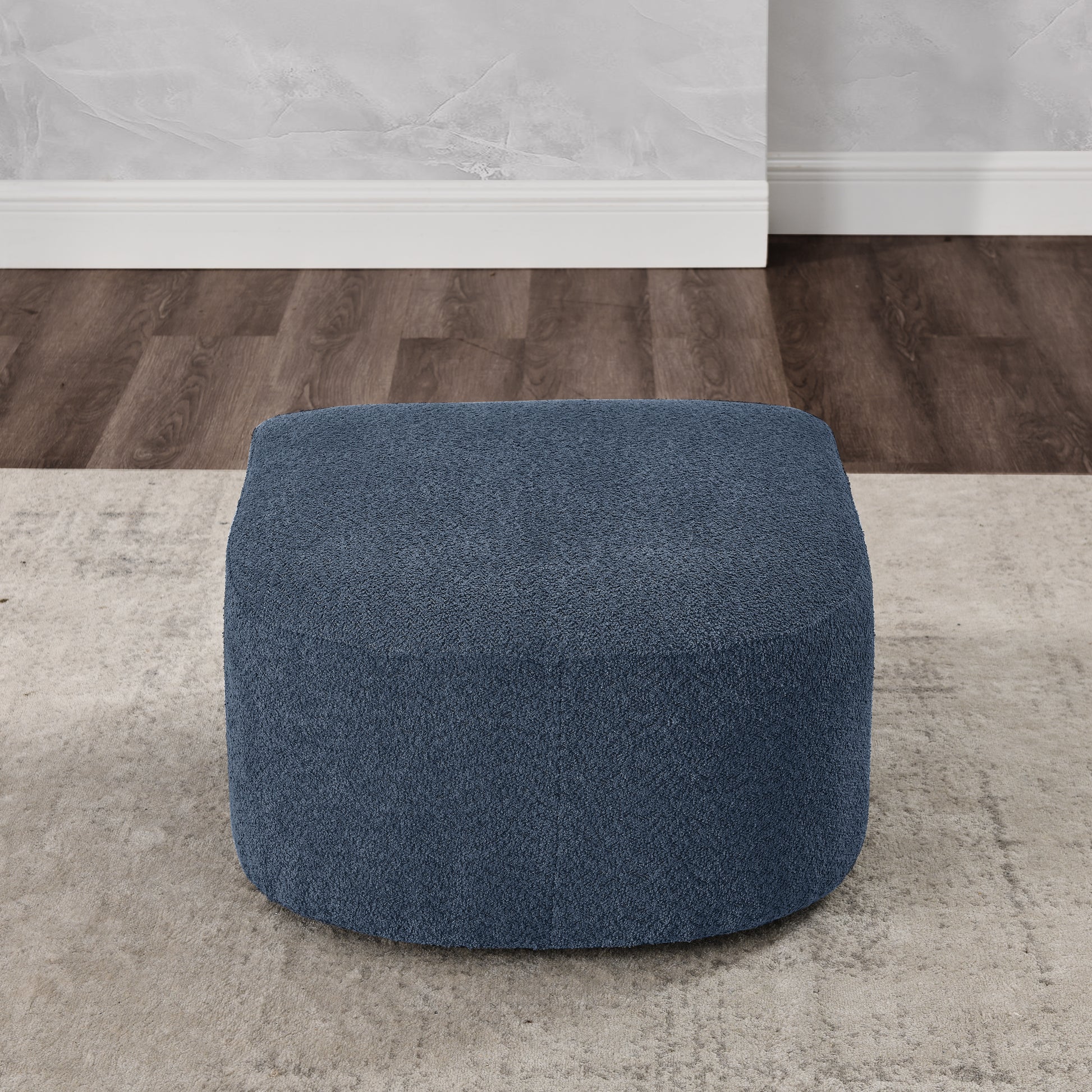 Ottoman For Modular Sofa Navy Foam