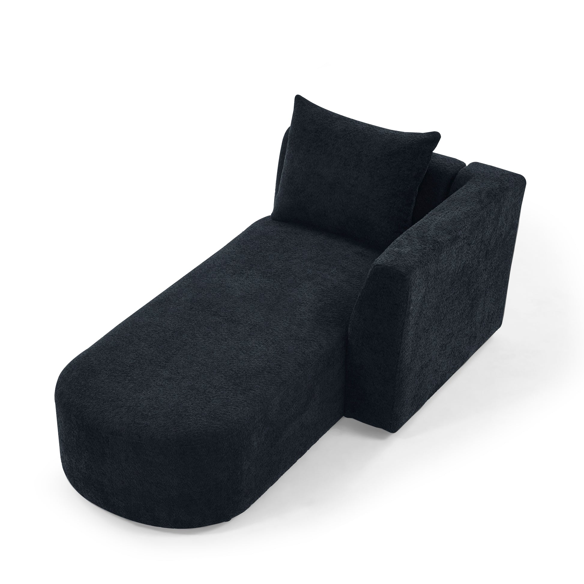 Right Chaise For Modluar Sofa Black Foam