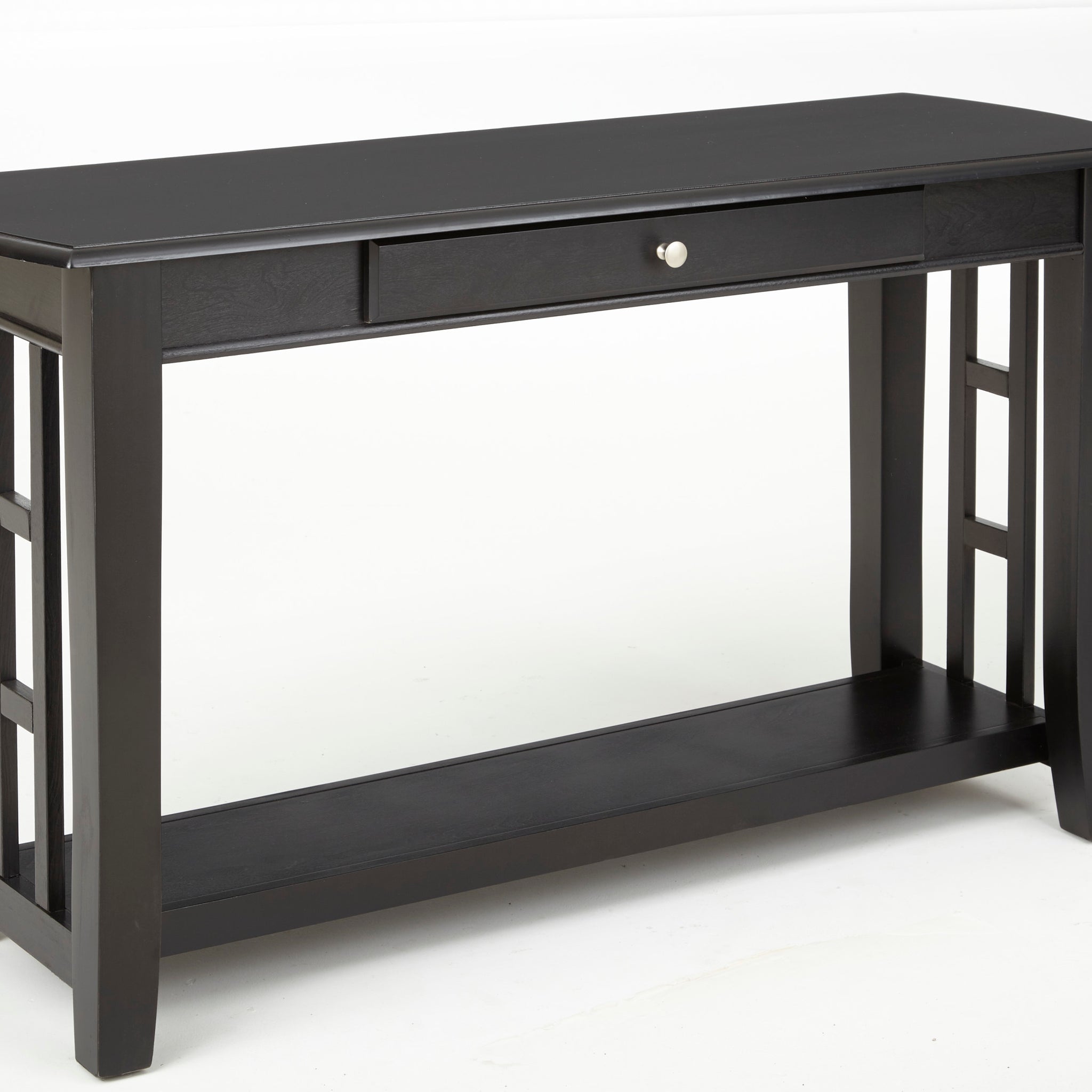 Cassidy Sofa Table Ebony Solid Wood Mdf